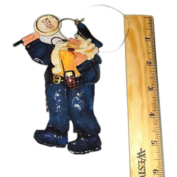 3 Police Themed Christmas Ornaments - Picture 2 of 4